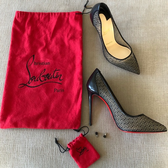 Christian Louboutin Lace Follies 100mm heel - Picture 5 of 5